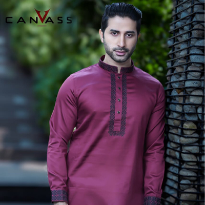 Men’s punjabi 100% Cotton, Giza Cotton, Sherton Soft Fabric Cuff Sleeves Embroidered Punjabi